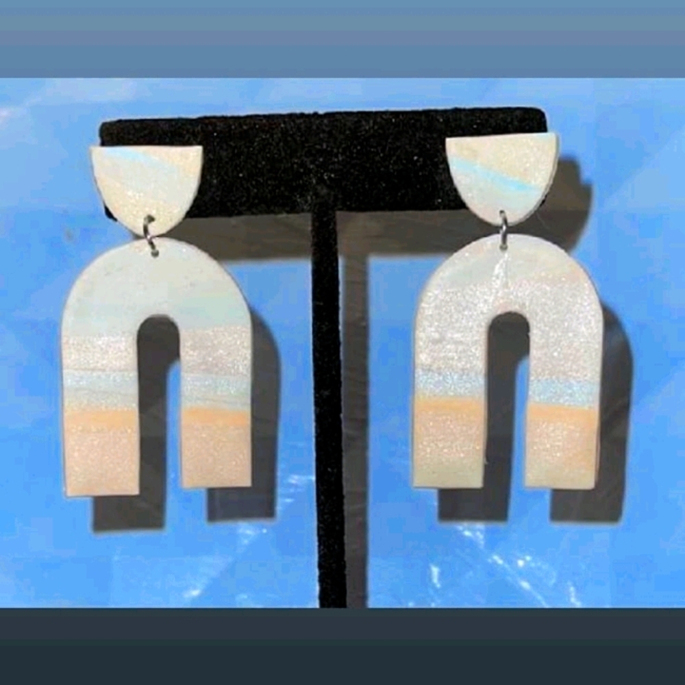 Arc Blue Marvel Earrings